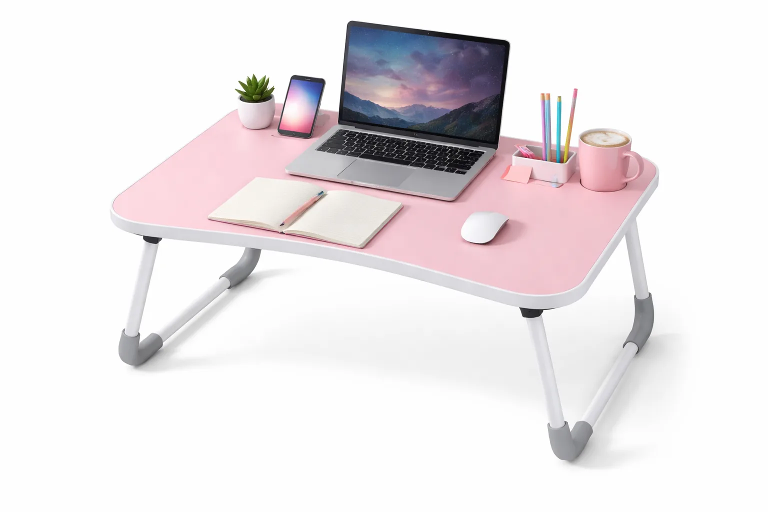 Portable Foldable Laptop Table for Bed &amp; Study